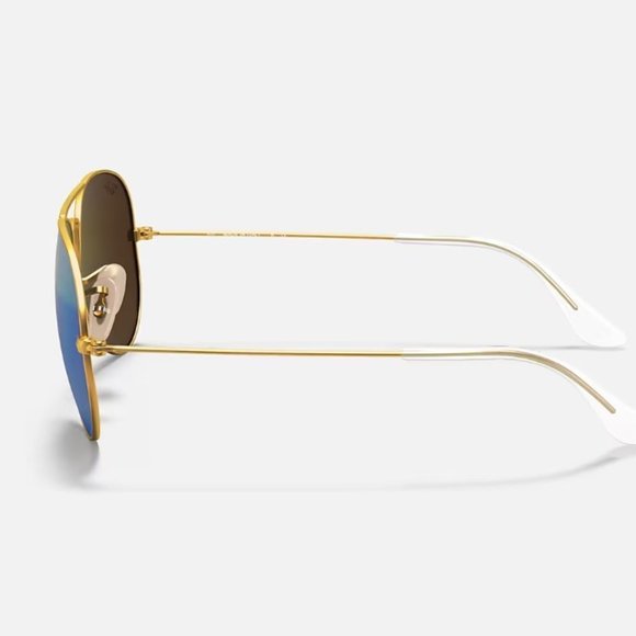 Ray-Ban AVIATOR FLASH LENS Mirrored Green SUNGLASSES Unisex main image 6